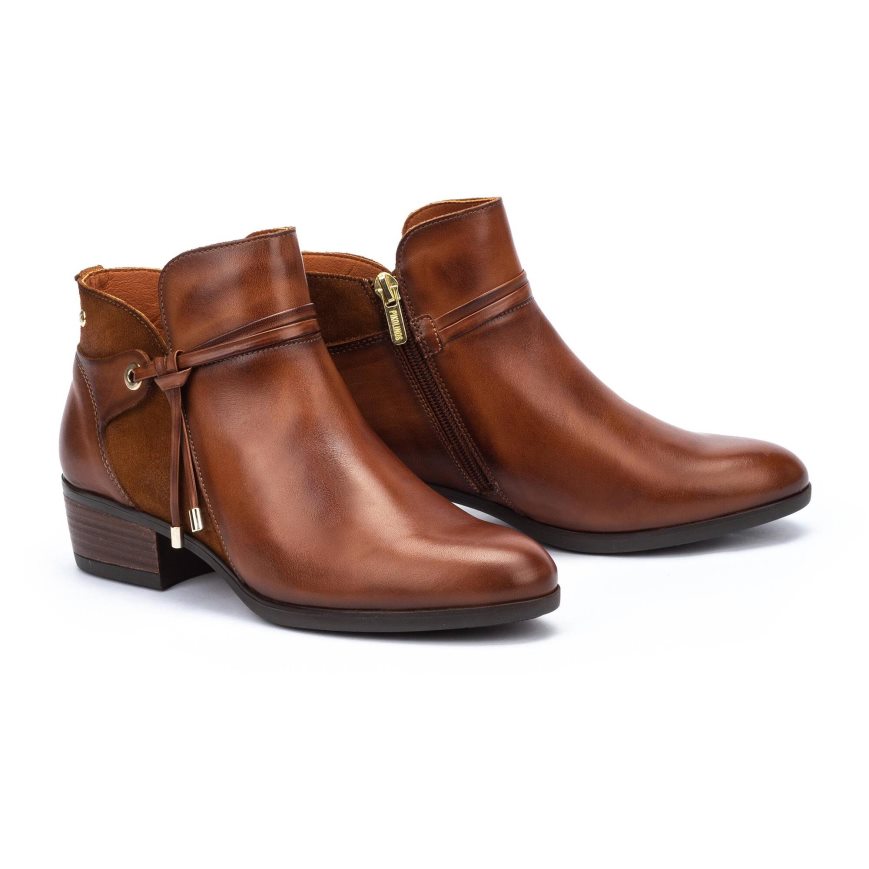 Women's Pikolinos DAROCA Ankle Boots Brown | NZ RA72159